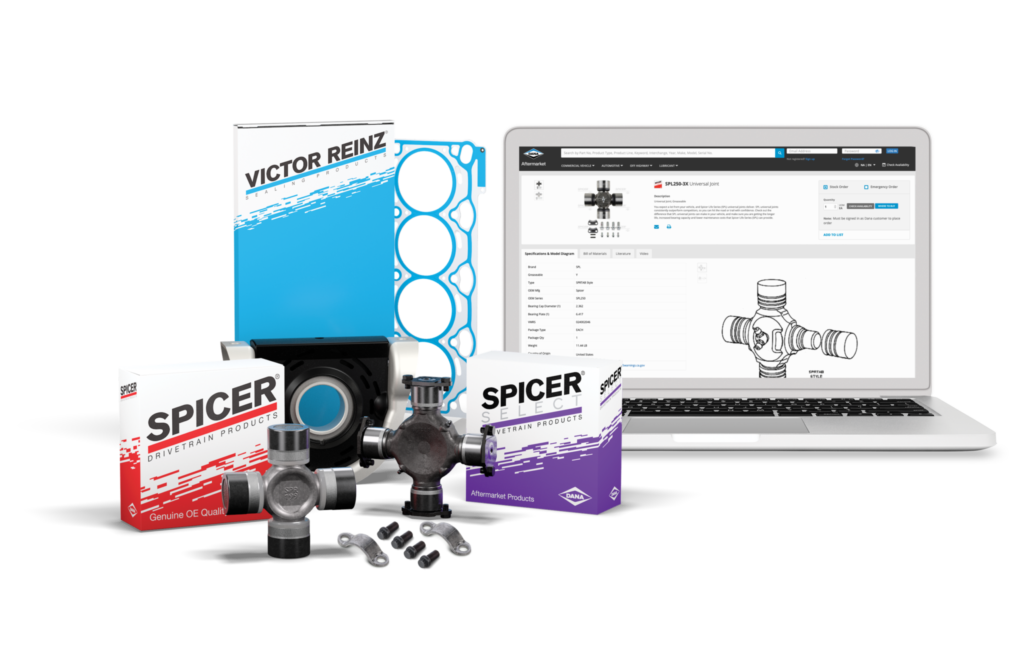 Dana Incorporated’s industry-leading e-commerce platform and global catalog, DanaAftermarket.com, is available 24-hours-a-day, seven-days-a-week to meet its aftermarket customers’ parts information and ordering needs.